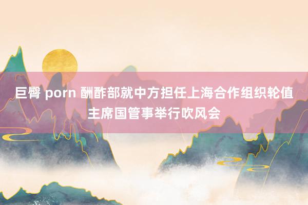 巨臀 porn 酬酢部就中方担任上海合作组织轮值主席国管事举行吹风会