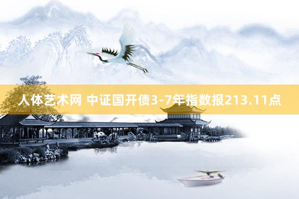 人体艺术网 中证国开债3-7年指数报213.11点