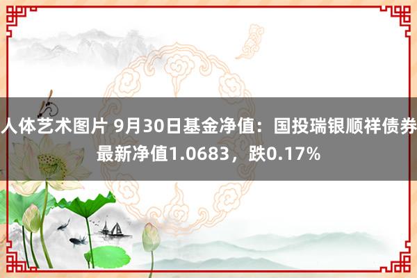 人体艺术图片 9月30日基金净值：国投瑞银顺祥债券最新净值1.0683，跌0.17%