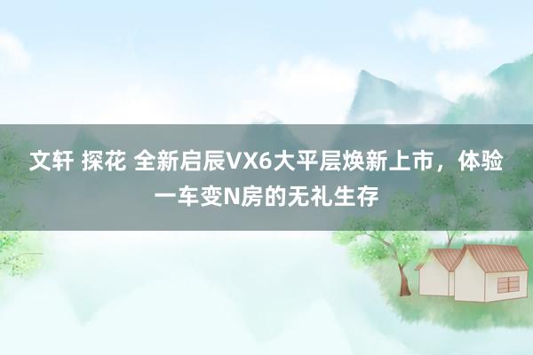 文轩 探花 全新启辰VX6大平层焕新上市，体验一车变N房的无礼生存