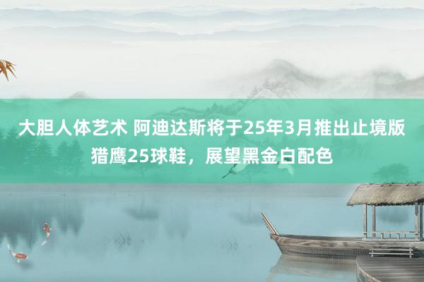 大胆人体艺术 阿迪达斯将于25年3月推出止境版猎鹰25球鞋，展望黑金白配色