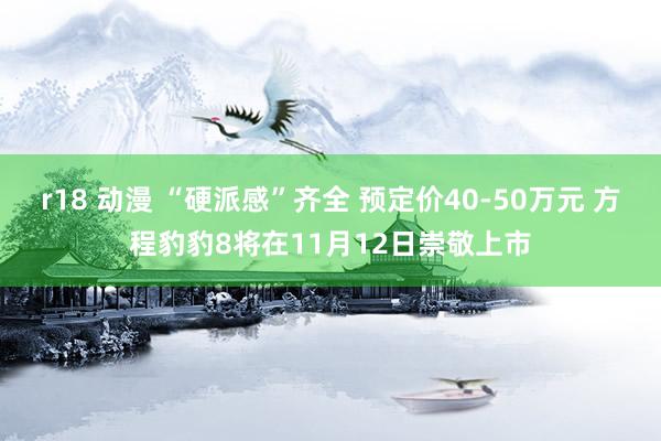 r18 动漫 “硬派感”齐全 预定价40-50万元 方程豹豹8将在11月12日崇敬上市