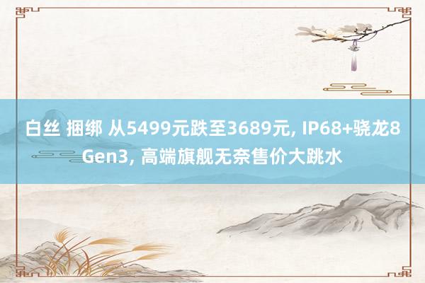 白丝 捆绑 从5499元跌至3689元， IP68+骁龙8Gen3， 高端旗舰无奈售价大跳水