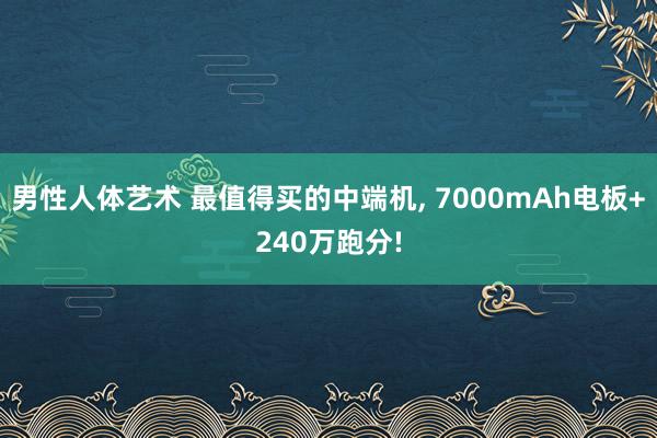 男性人体艺术 最值得买的中端机， 7000mAh电板+240万跑分!