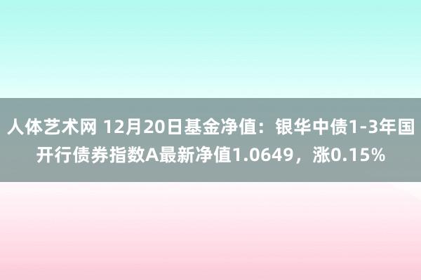 人体艺术网 12月20日基金净值：银华中债1-3年国开行债券指数A最新净值1.0649，涨0.15%