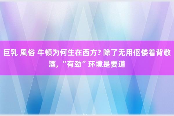 巨乳 風俗 牛顿为何生在西方? 除了无用伛偻着背敬酒， “有劲”环境是要道