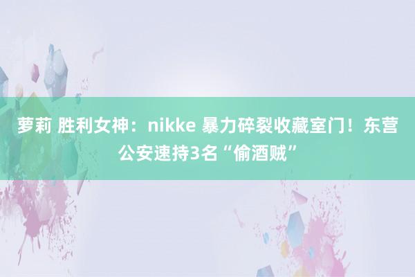 萝莉 胜利女神：nikke 暴力碎裂收藏室门！东营公安速持3名“偷酒贼”