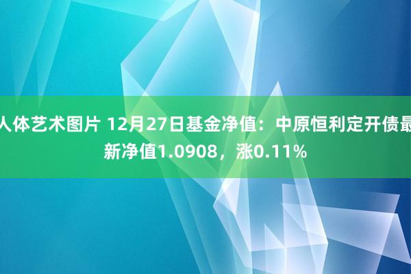 人体艺术图片 12月27日基金净值：中原恒利定开债最新净值1.0908，涨0.11%