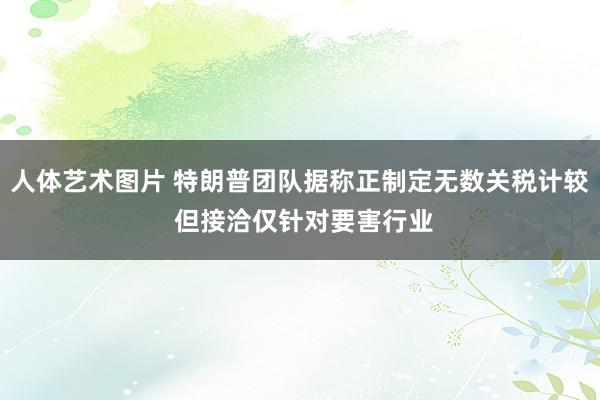 人体艺术图片 特朗普团队据称正制定无数关税计较 但接洽仅针对要害行业