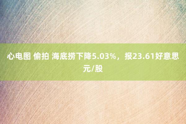 心电图 偷拍 海底捞下降5.03%，报23.61好意思元/股