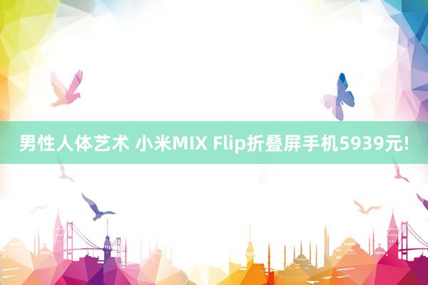 男性人体艺术 小米MIX Flip折叠屏手机5939元!